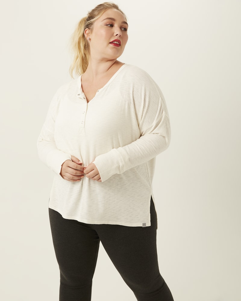 Front of plus size Francis Ribbed Knit Henley by Marc NY | Dia&Co | dia_product_style_image_id:168546